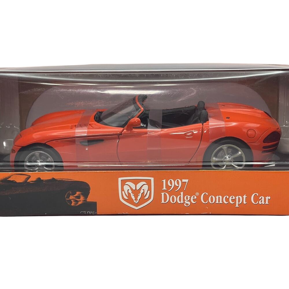 Anson 1997 Dodge Copperhead Concept Car 1:18 Copper Orange Diecast Collectible